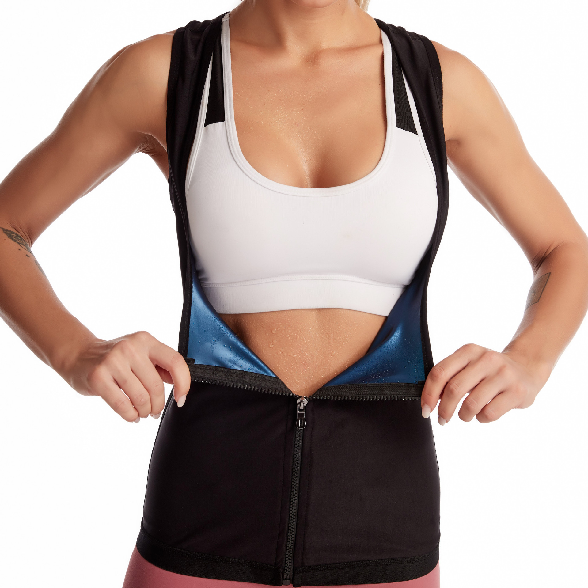 Майка без рукавов с эффектом сауны